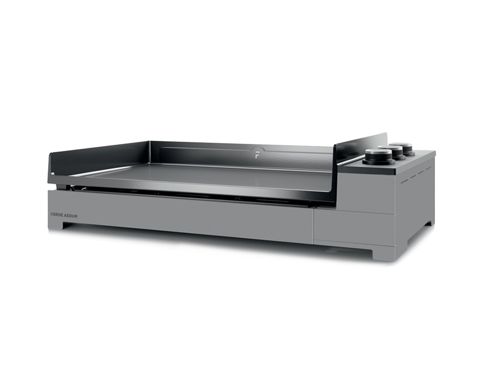 Plancha gaz 6600w plaque fonte émaillé 73.5x40.5cm - premiumg75ang