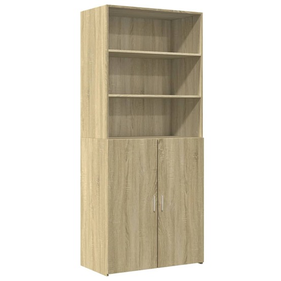 Buffet bahut commode armoire meuble de rangement organisateur cuisine salle de séjour salon haut sonoma 80 x 42,5 x 185 cm bo