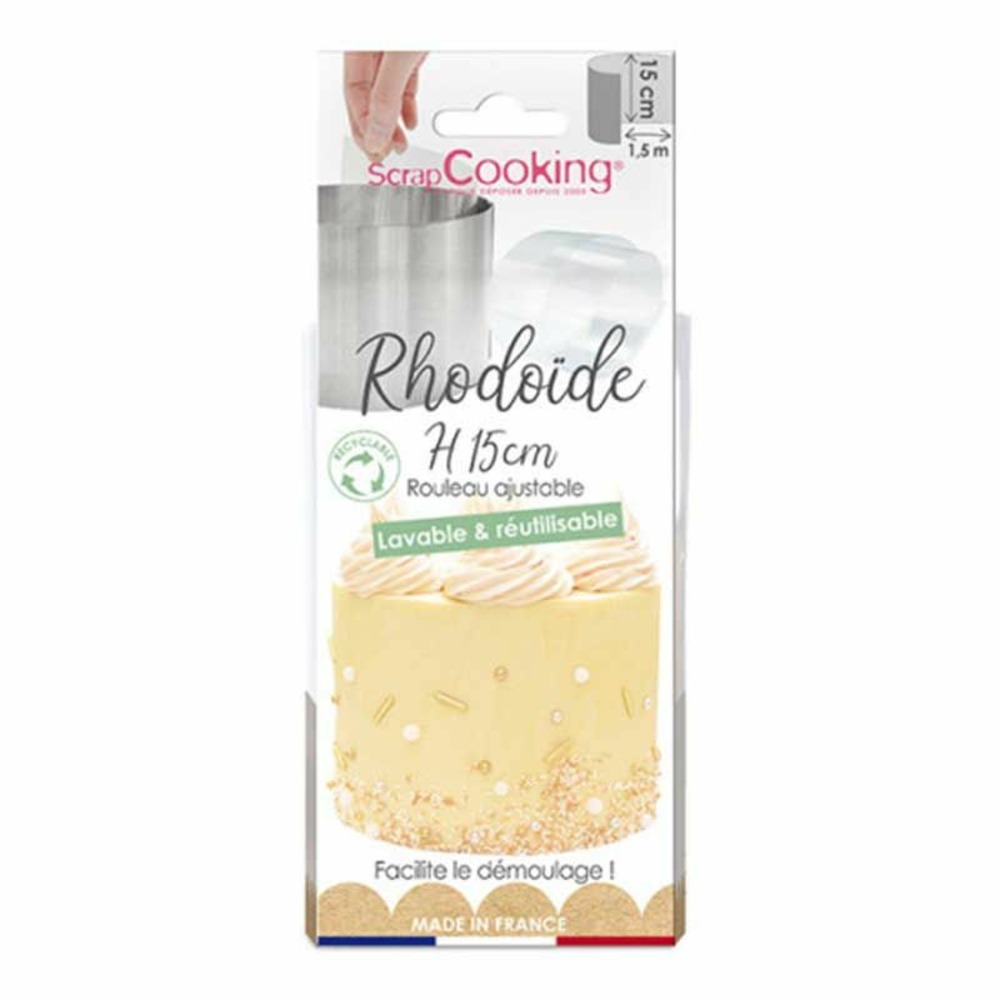 Ruban rhodoïde réutilisable 1,5 m x 15 cm