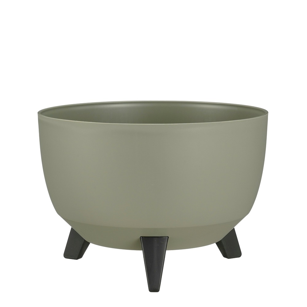 Mica decorations doppio support plante - 18,5 x ø33 cm - jardiniere exterieur grande taille - jardiniere sur pieds - plastique