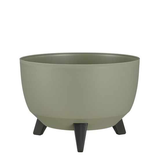 Mica decorations doppio support plante - 18,5 x ø33 cm - jardiniere exterieur grande taille - jardiniere sur pieds - plastique