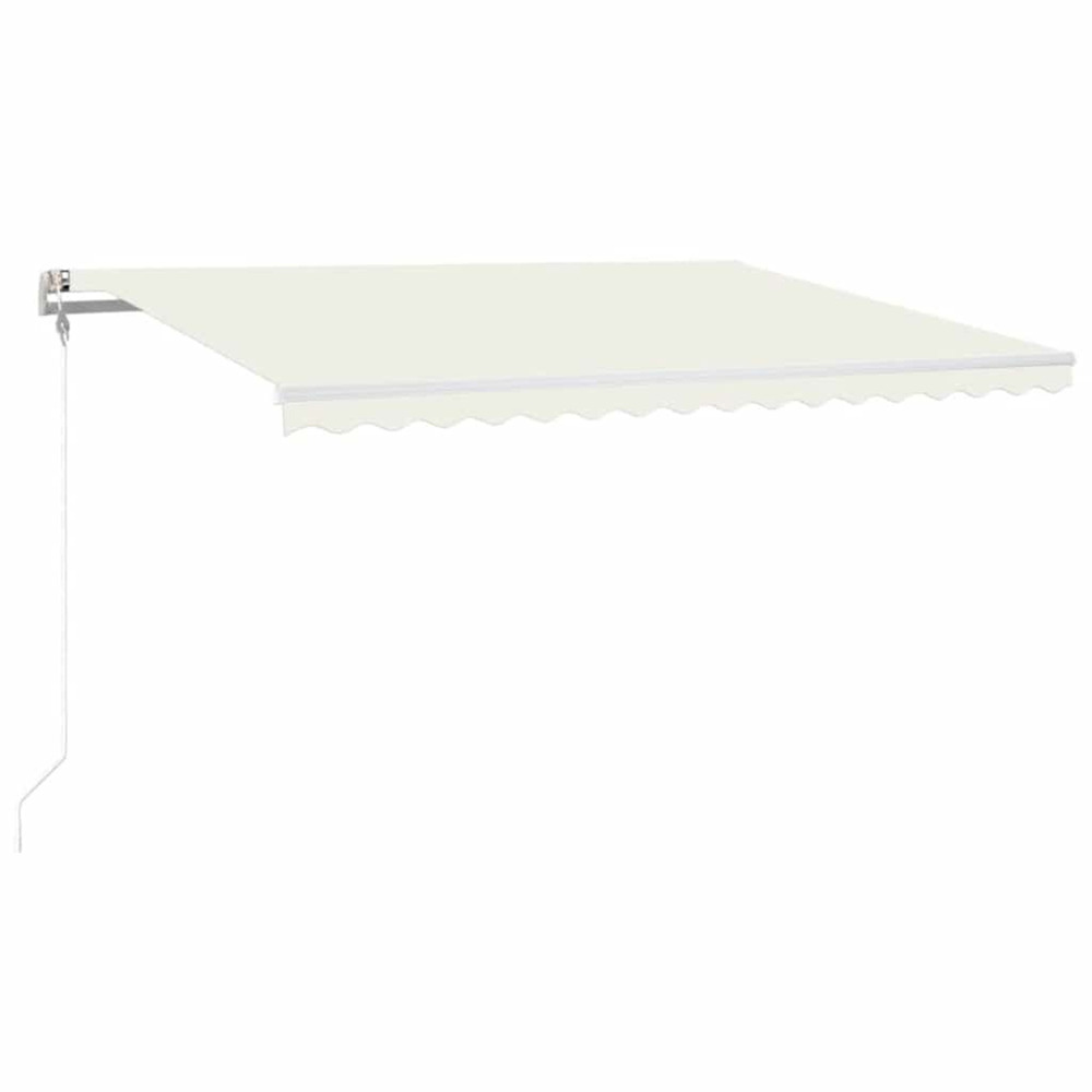 Auvent automatique avec capteur de vent et led 400x300 cm crème