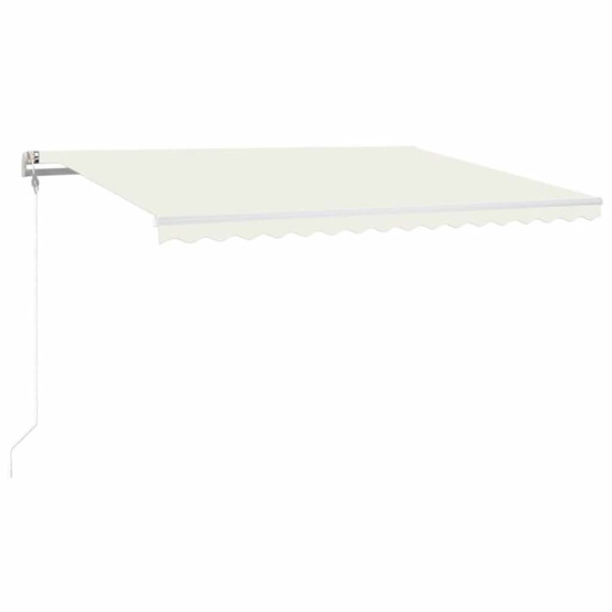 Auvent automatique avec capteur de vent et led 400x300 cm crème