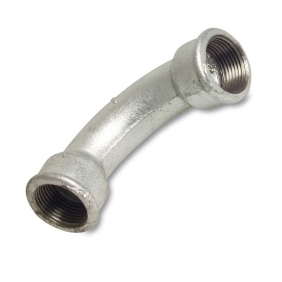 Raccord fileté fonte malléable 90 degrés 1 1/2 pouce