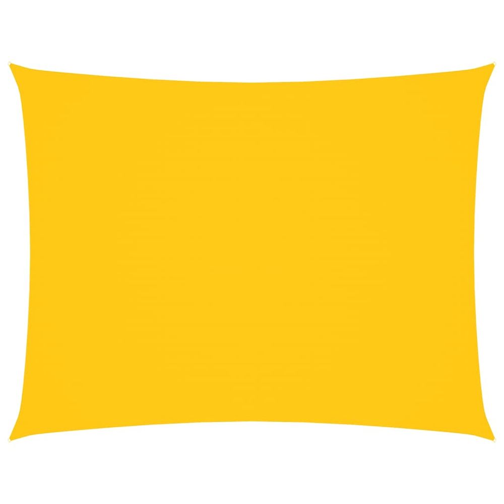 Voile de parasol tissu oxford rectangulaire 6x8 m jaune