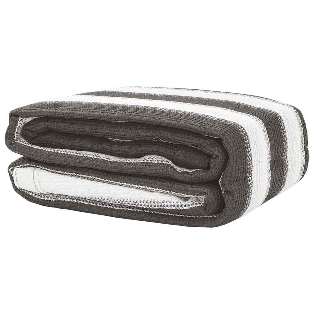 Tapis de tente anthracite et blanc 400x400 cm pehd