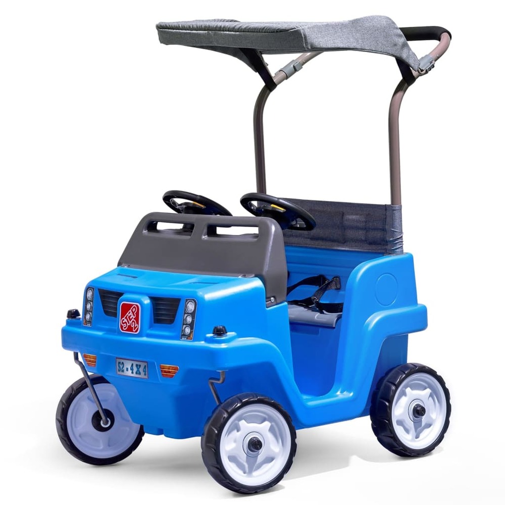 Voiture à pousser pour enfants deux places suv bleu