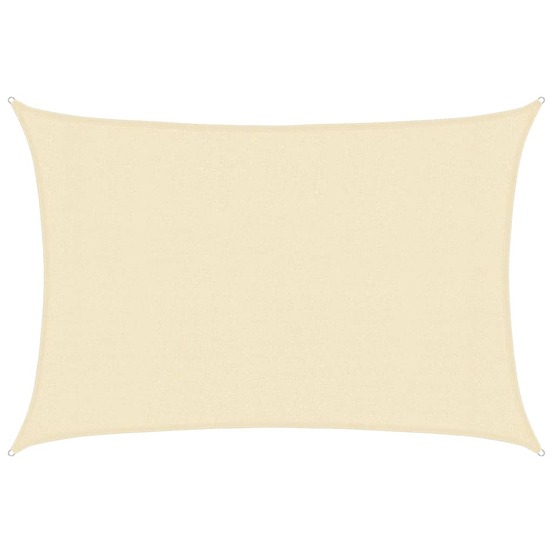 Voile d'ombrage 160 g/m² crème 3x4,5 m pehd
