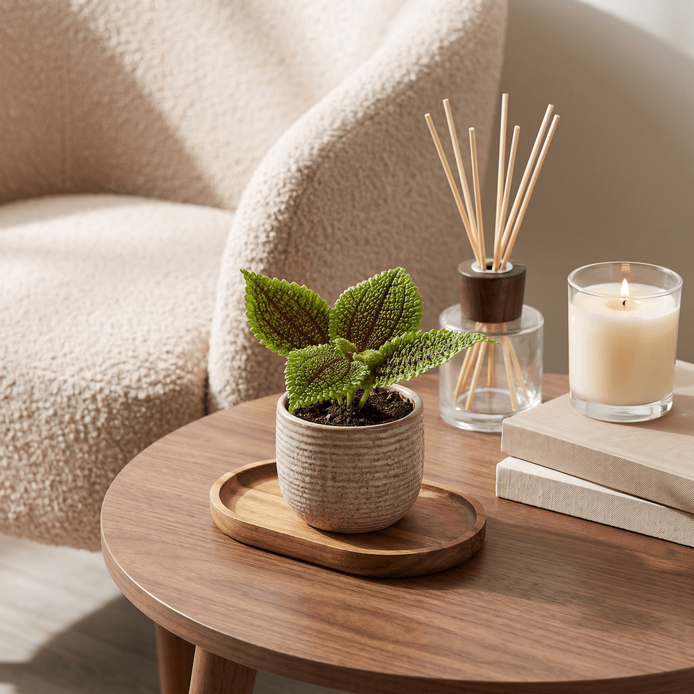 Pilea moon valley - pilea vallée de la lune - pet-friendly - pot de 6cm - hauteur 12cm - plantes d'intérieur