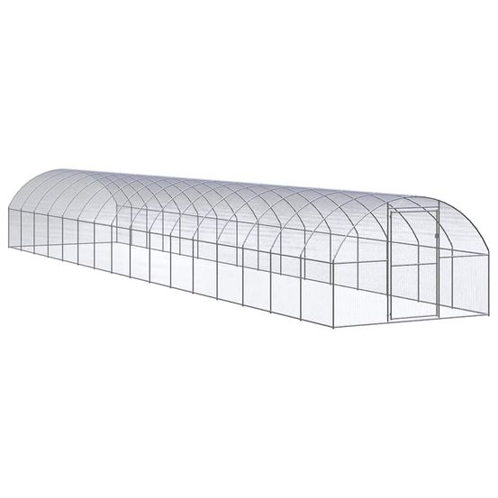 Poulailler d'extérieur 3x16x2 m acier galvanisé