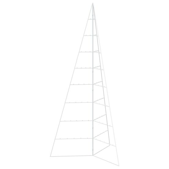 Arbre de noël en métal kuopio 210 cm acier blanc