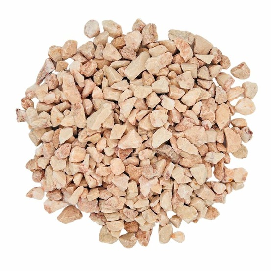 Pack +/- 1,5t ≃ 20m² (2 x 750 kg) gravier marbre rose ø 6/9 mm - livraison standard