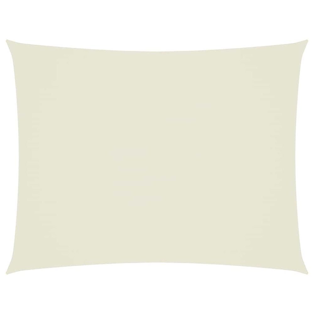 Voile de parasol tissu oxford rectangulaire 6x8 m crème
