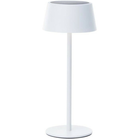 Lampe de table d'extérieur - - picco - led et solaire - métal et plastique - 5 w - blanc