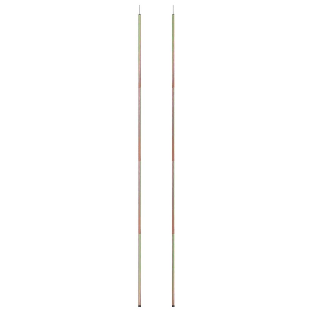 Mâts de parasol 2 pcs 250 cm acier galvanisé