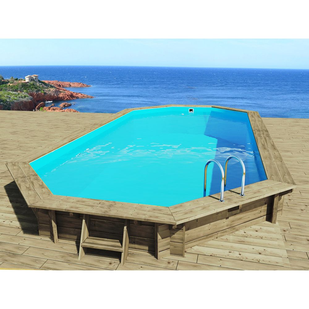 Piscine bois Sevilla - 8.57 x 4.57 x 1.45 m