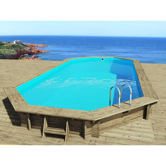 Piscine bois Sevilla - 8.57 x 4.57 x 1.45 m