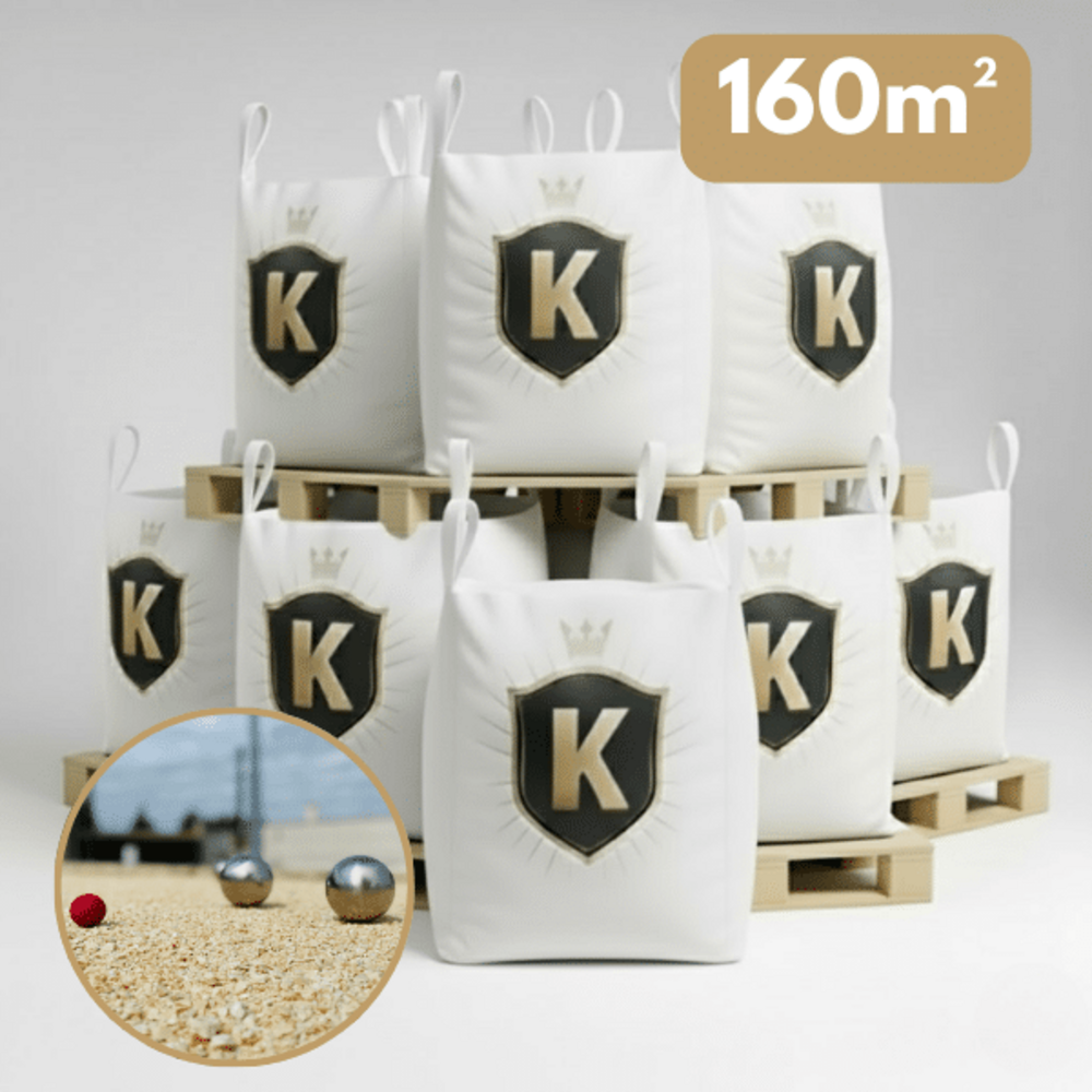 Sable terrain de pétanque beige 0/8 mm – pack 8 big bag +/- 1,5 t