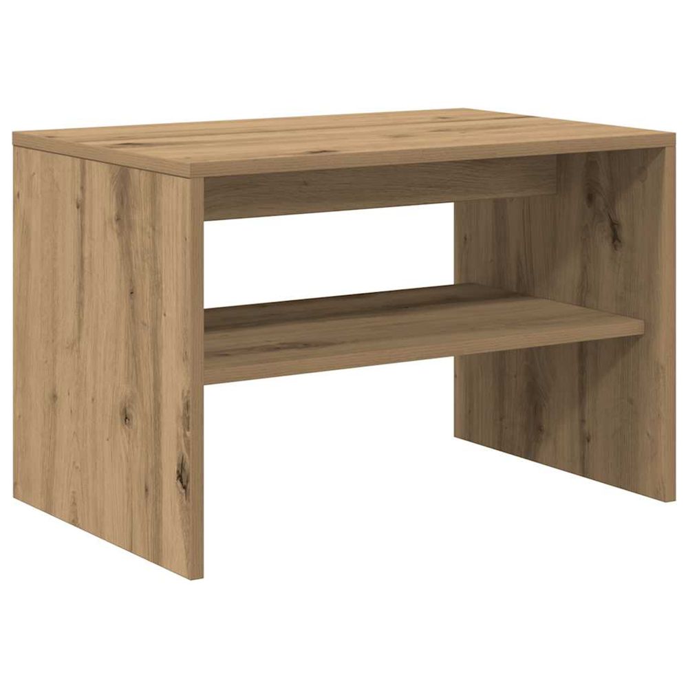 Meuble tv chêne artisanal 60x40x40 cm bois d'ingénierie