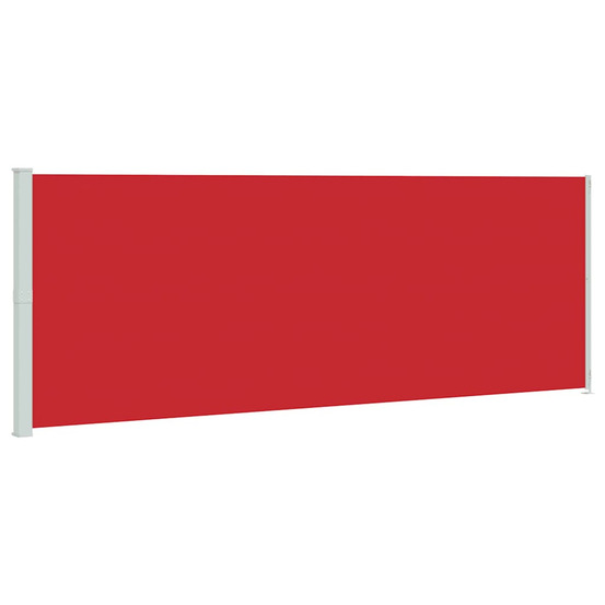 Auvent latéral rétractable de patio 220x600 cm rouge