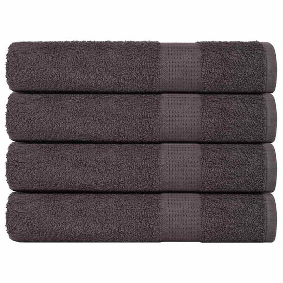 Serviettes 4 pcs frogn anthracite 100x200 cm 100% coton