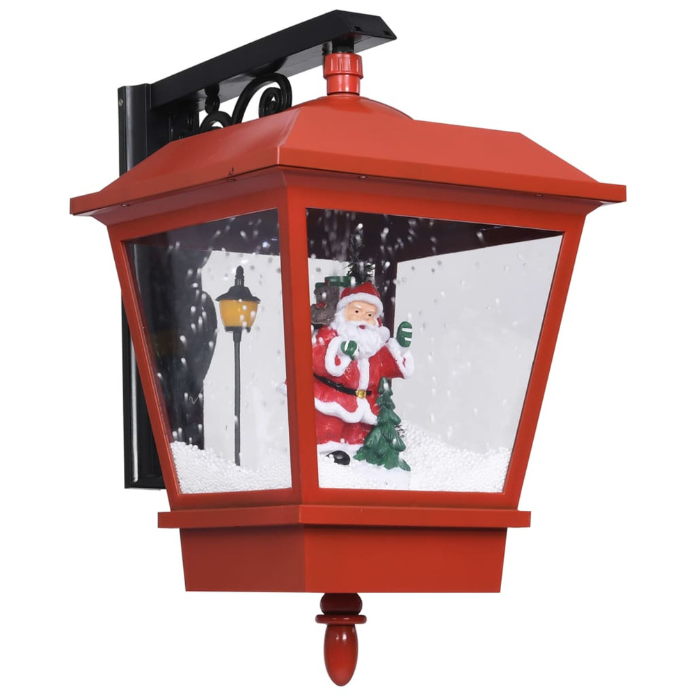 Lampe murale de noël lumières led et père noël rouge 40x27x45cm