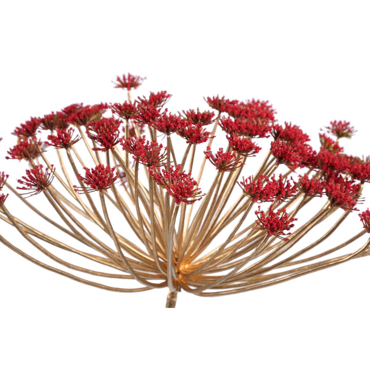 Ptmd branche artificielles queen - 7x43x82 cm - plastique - rouge