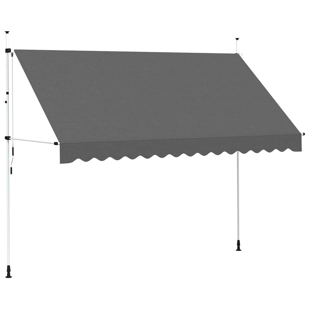 Auvent manuel rétractable 350 cm anthracite
