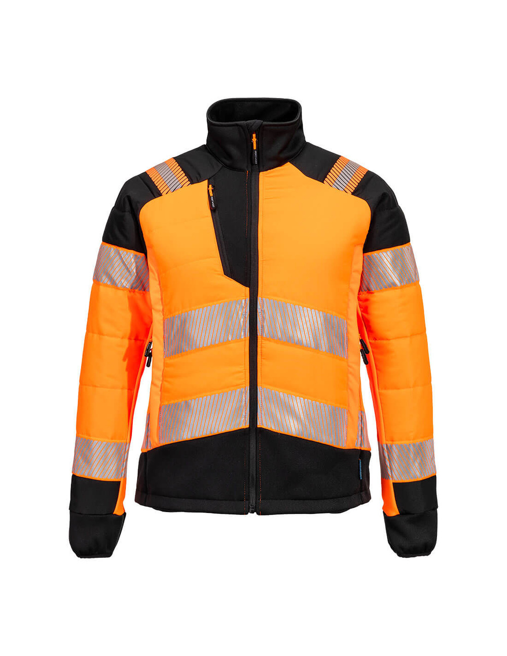 Veste baffle hybride hv pour femme pw3 - taille xl - orange/noir - portwest