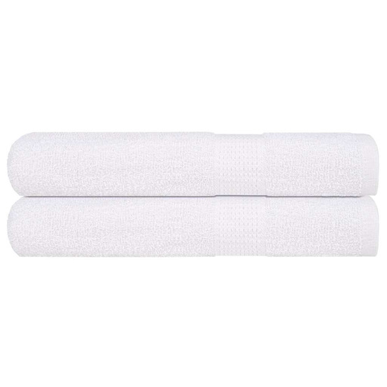 Serviettes de sauna 2 pcs frogn blanc 80x200 cm 100% coton