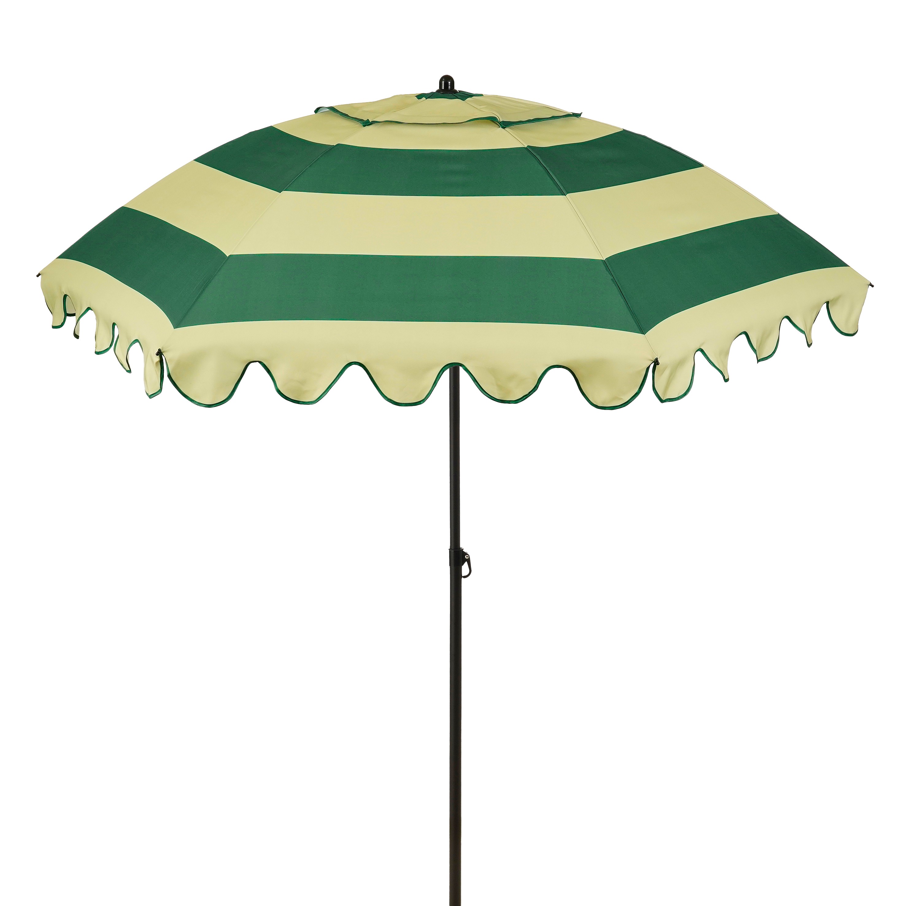Mica decorations parasol inclinable avec volants - protection solaire 238 x ø195 cm - parasol plage jardin ou balcon - polyester,