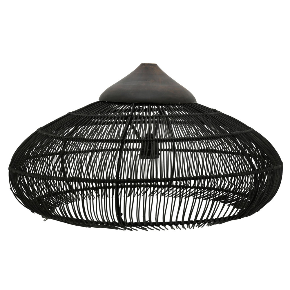 Abat-jour en bambou et métal modèle 1