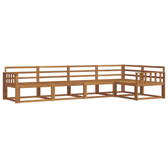 Ensemble de canapés d'extérieur 5 pcs naturel