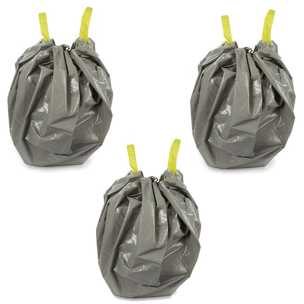 Lot de 3 sacs de jardin - utra résistant - polyéthylène - 130 l