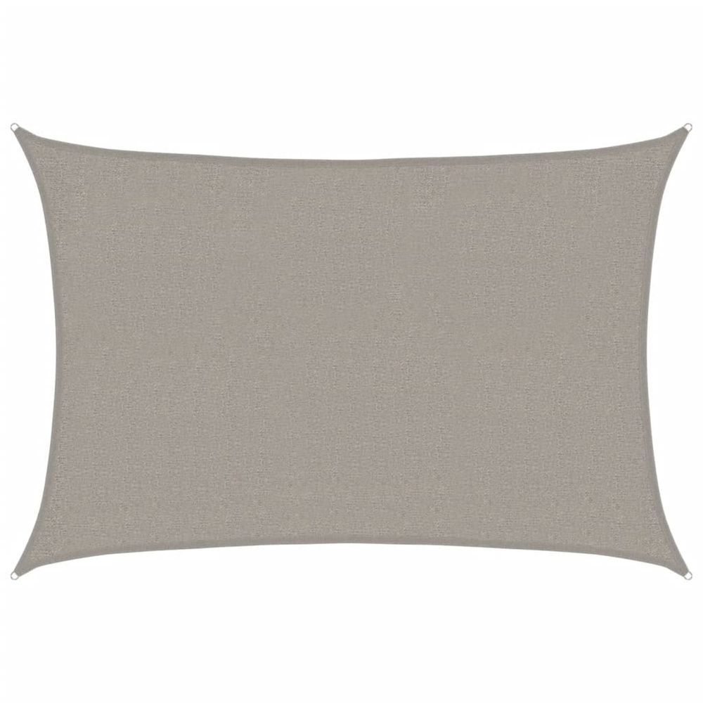 Voile d'ombrage 160 g/m² rectangulaire gris clair 2x3 m pehd
