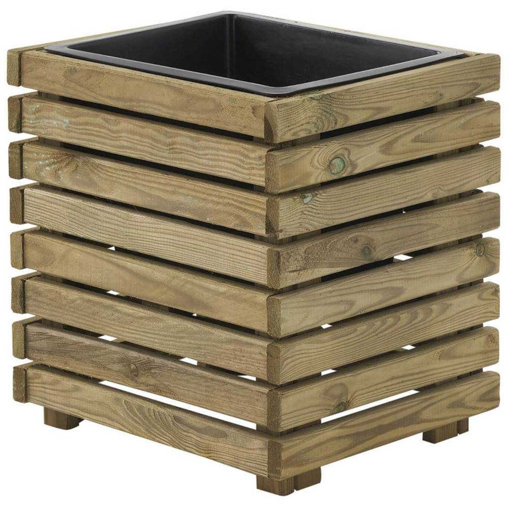 Jardinière en bois traité 32,5 x 39,4 x 40,3 cm horizon