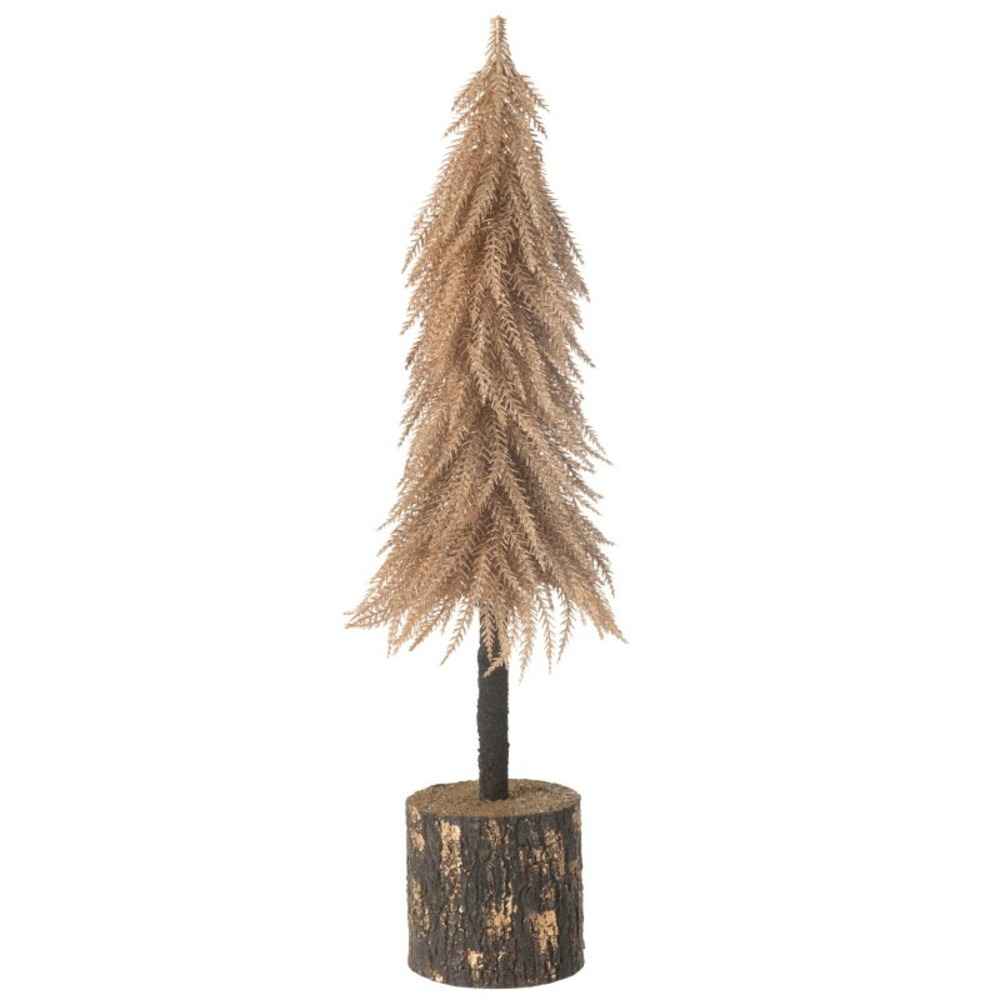 Sapin de noël artificiel en plastique cuivre 16x16x60 cm h60