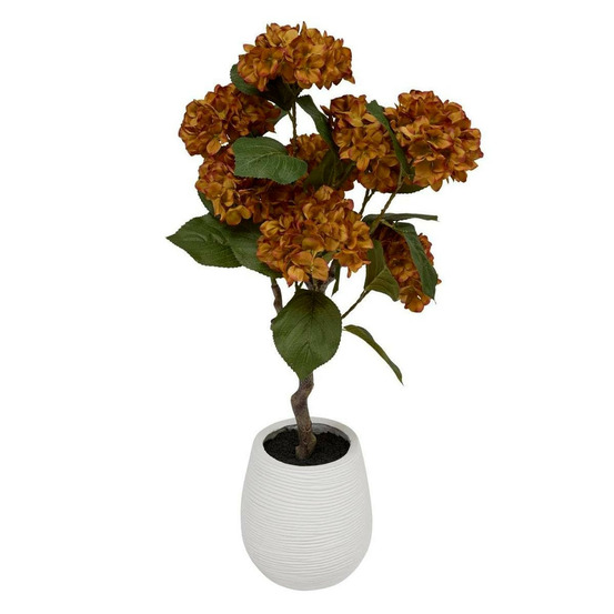 Hortensia artificielle en pot