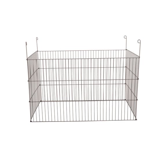Parc rectangulaire 60 x 102 x h 60 cm en métal pour extérieur pour rongeur