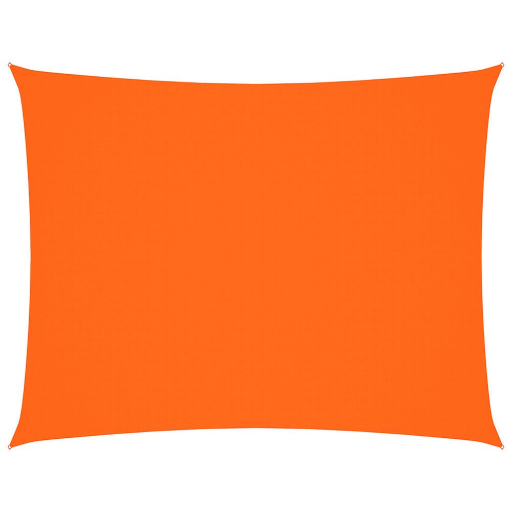 Voile de parasol tissu oxford rectangulaire 3,5x4,5 m orange