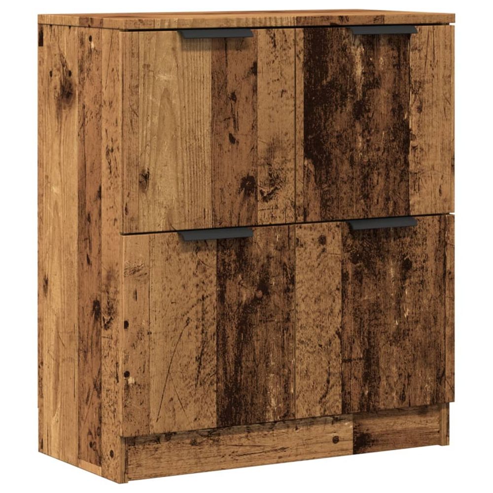 Buffet vieux bois 60x30x70 cm bois d'ingénierie