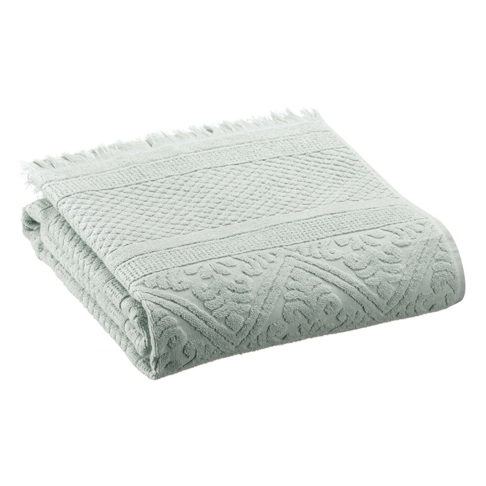Drap de douche uni zoé jade 70 x 140 cm