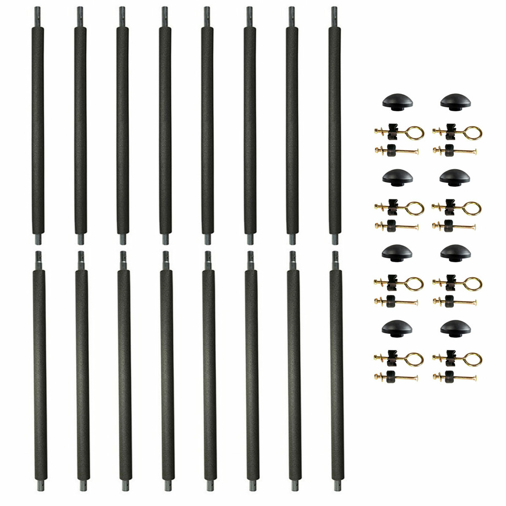 8 poteaux de filet de sécurité ø25mm pour trampolines