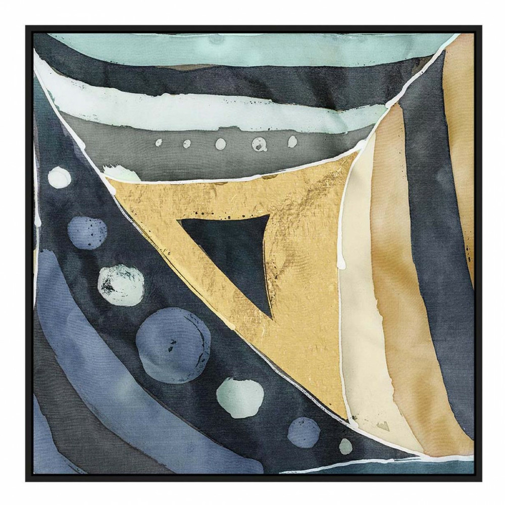 Tableau toile bleu - décoration d'autrefois