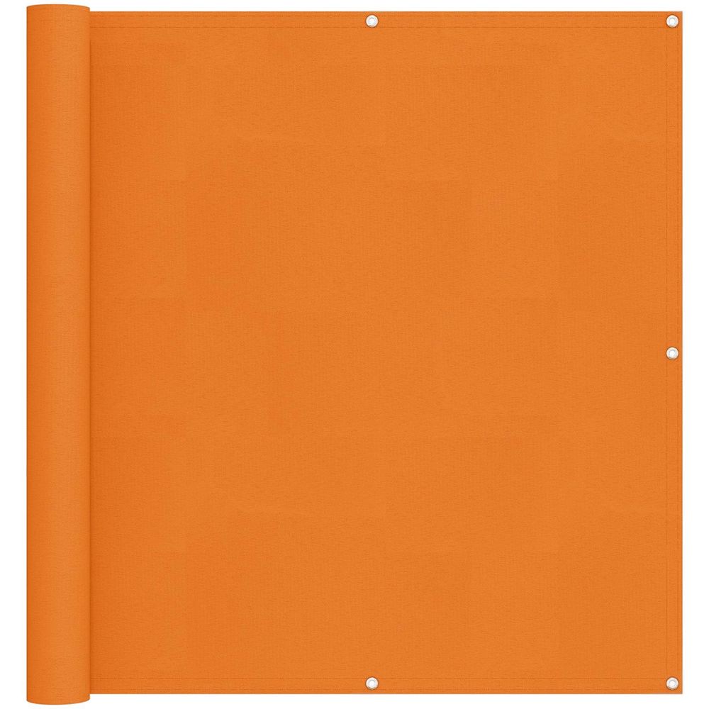 Écran de balcon 110 x 600 cm tissu oxford rectangulaire orange