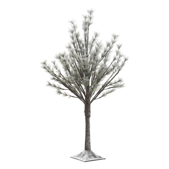 Déco de noël arbre artificiel lumineux 78 led blanc chaud h 90 cm