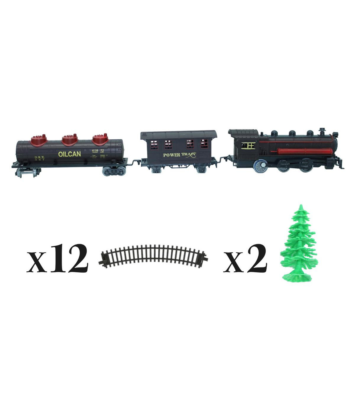 Lemax - Le petit train du père Noël - L.18 x l.23 x H.17 cm