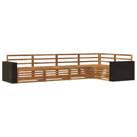 Ensemble de canapés d'extérieur 5 pc naturel