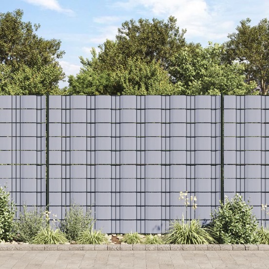 Écran d'intimité de jardin pvc 70 x 0,19 m gris clair