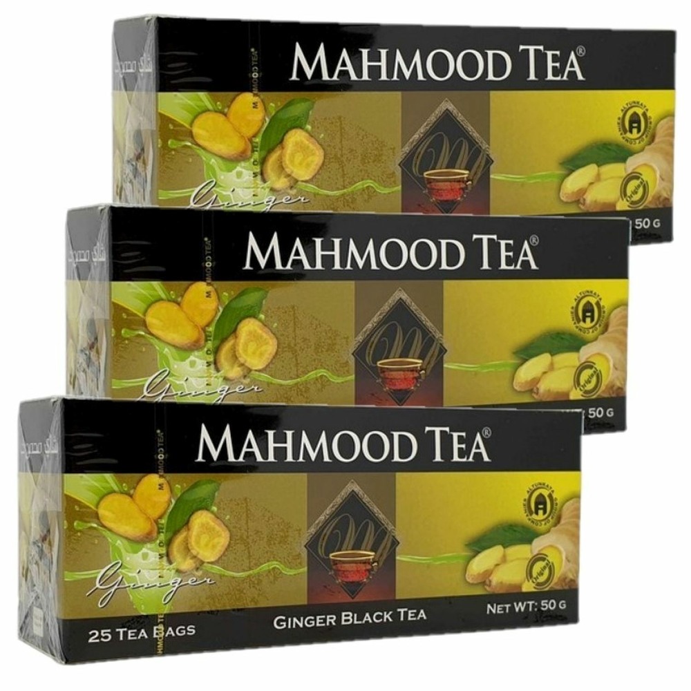 Thé noir ceylan au gingembre - 25 sachets - boîte 50g